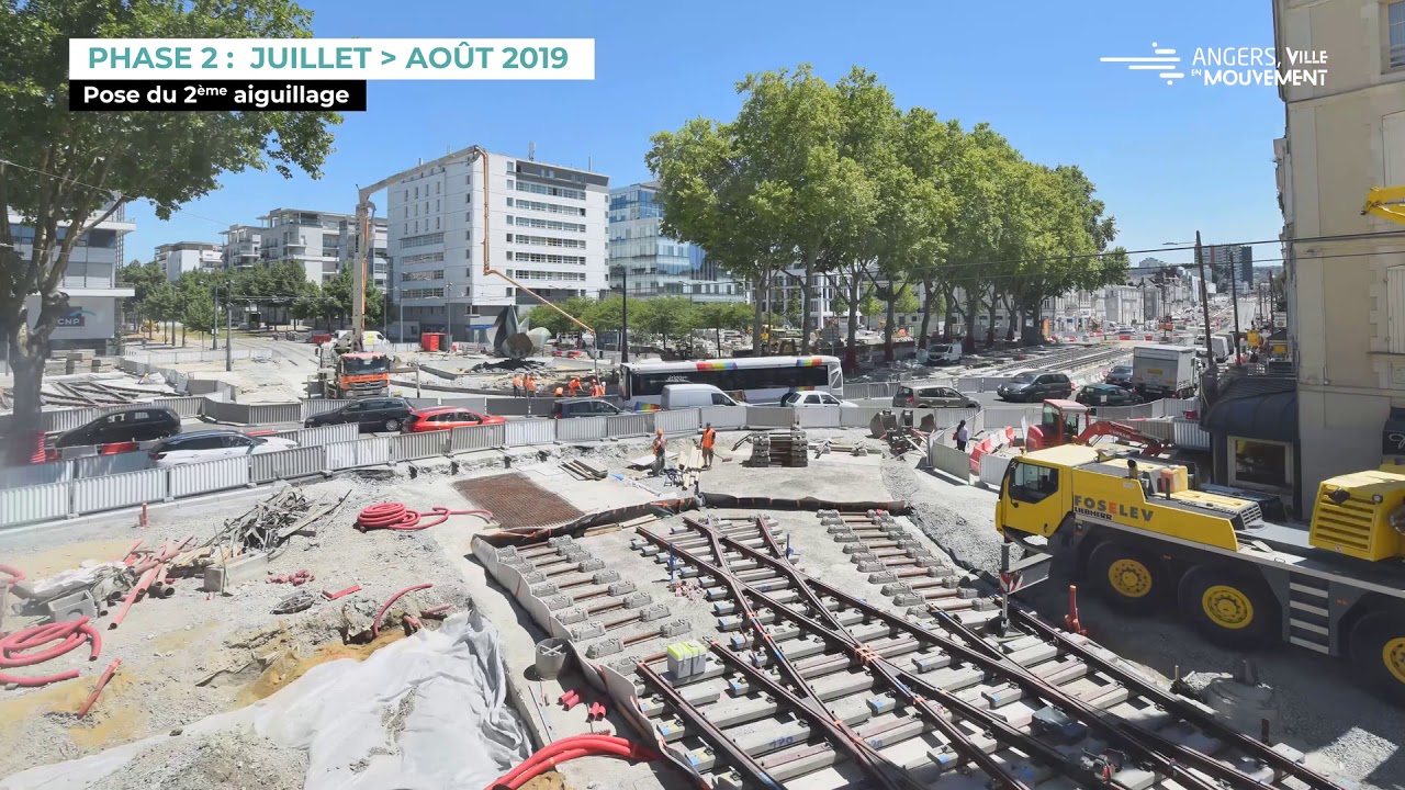 TRAMWAY ANGERS - Route Alter Poste aiguillage 2019