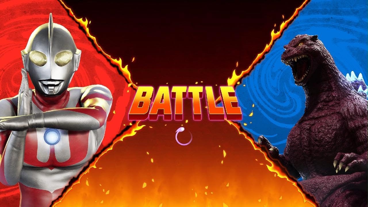 Ultraman vs Godzilla (Red)