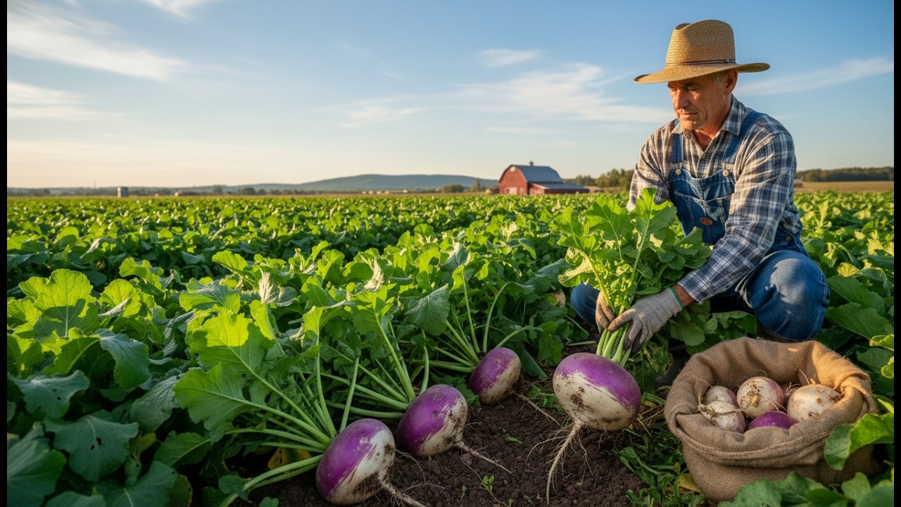 How Purple Top White Globe Turnips Are Grown, Harvested & Processed