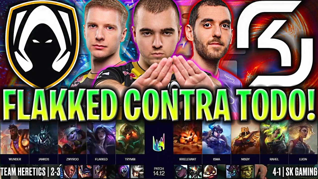 FLAKKED CONTRA TODOS CON HERETICS! | TH vs SK LEC VERANO 2024 ESPAÑOL LVP