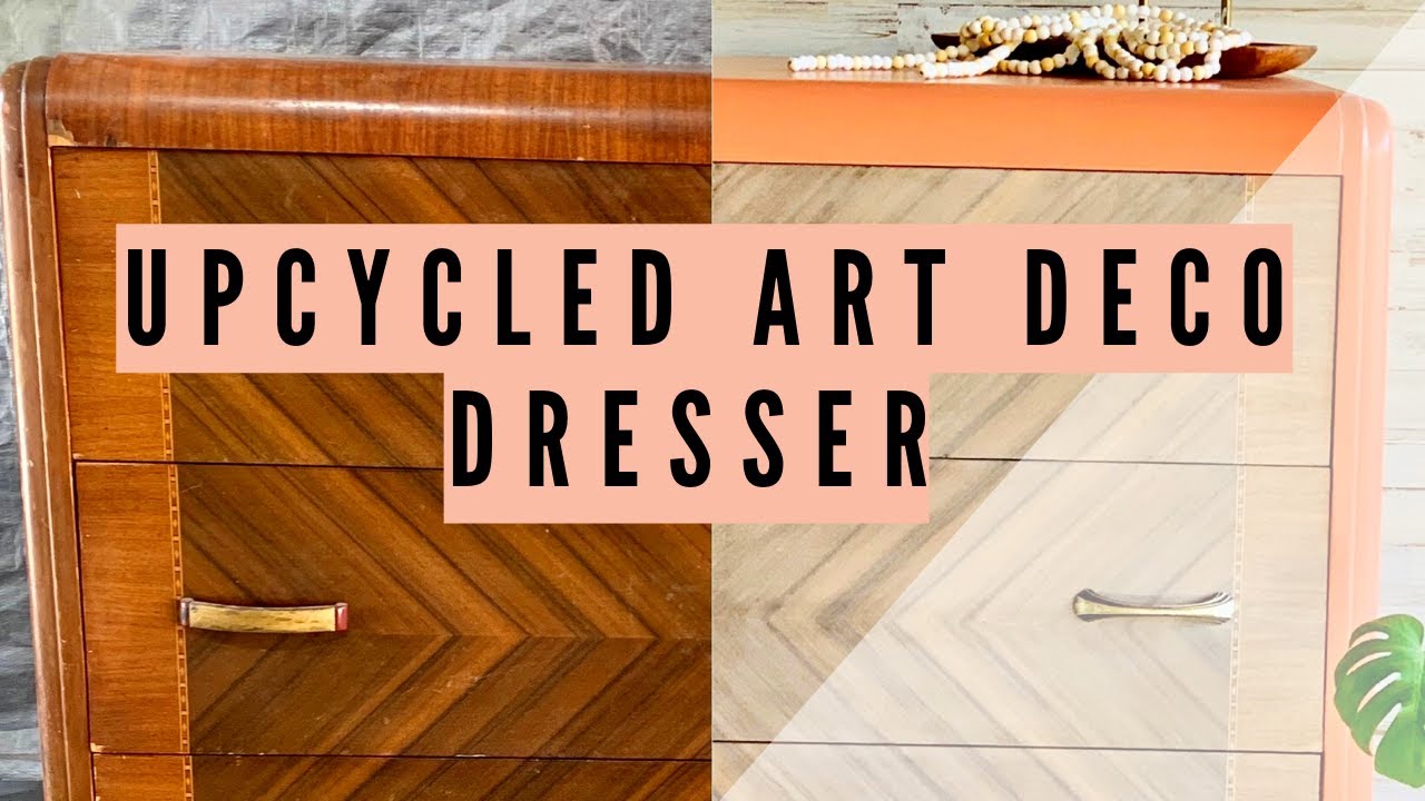 Upcycled Art Deco Dresser | Furniture Flip | FB Marketplace Dresser Transformation for $$$