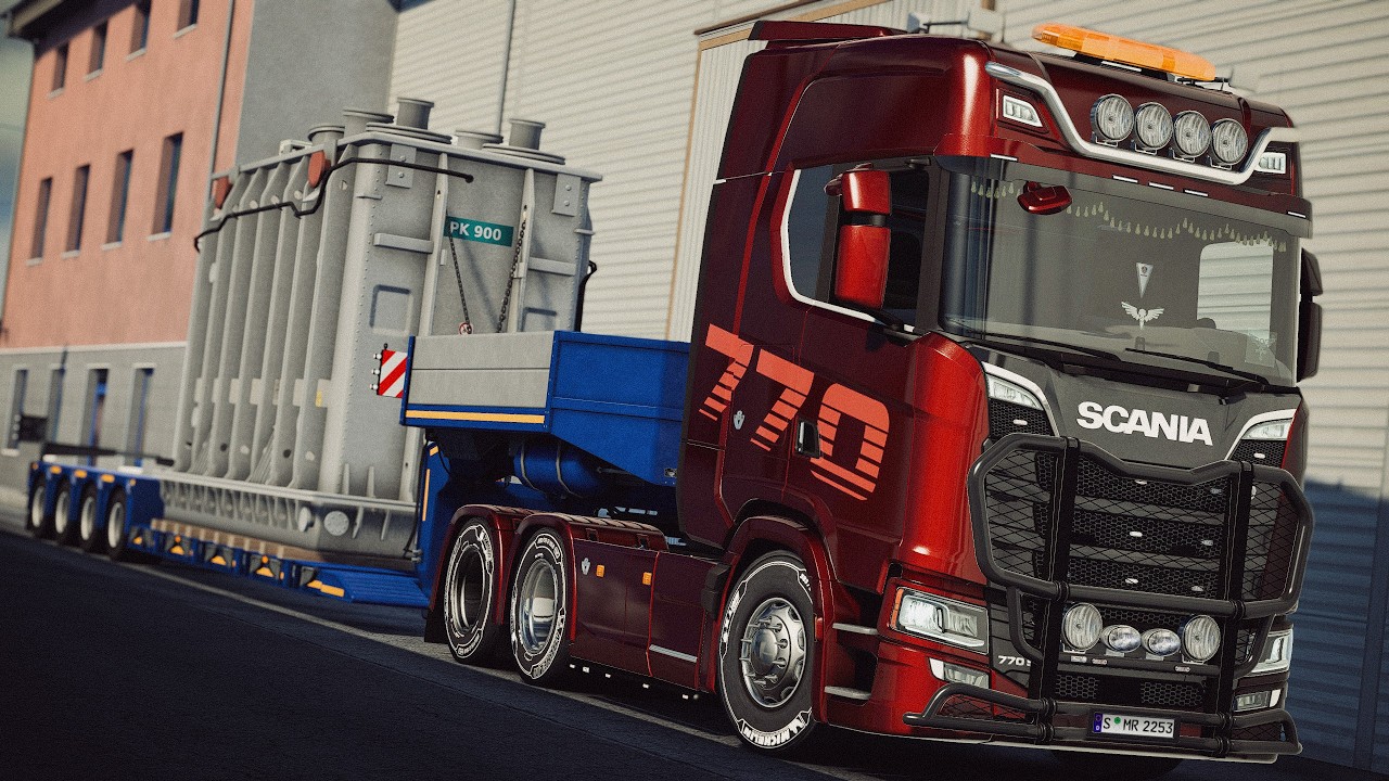 ETS2 | Scania 770S Open pipe | Larissa - Chios