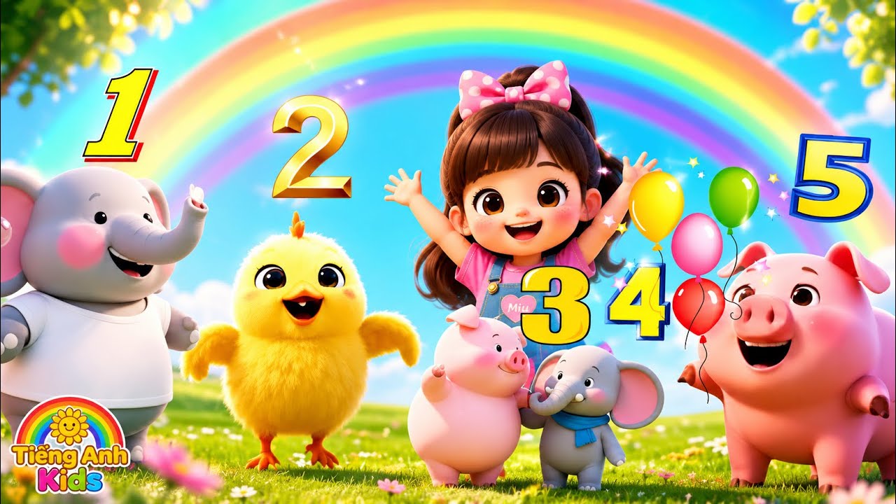 Bài Hát CÙNG ÐẾM NHÉ BẠN Ơi ! BÉ HỌC TIẾNG ANH QUA BÀI HÁT- Đếm Số 1 Đến 20 TIẾNG ANH CHO BÉ 