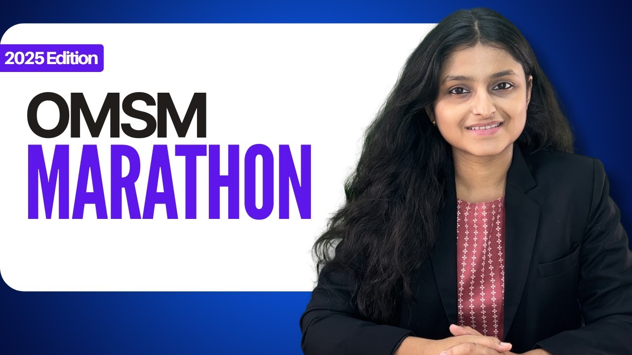 OMSM Marathon - One Shot | Jun/Dec 25 | CMA Inter | Palak Sharma AIR 39