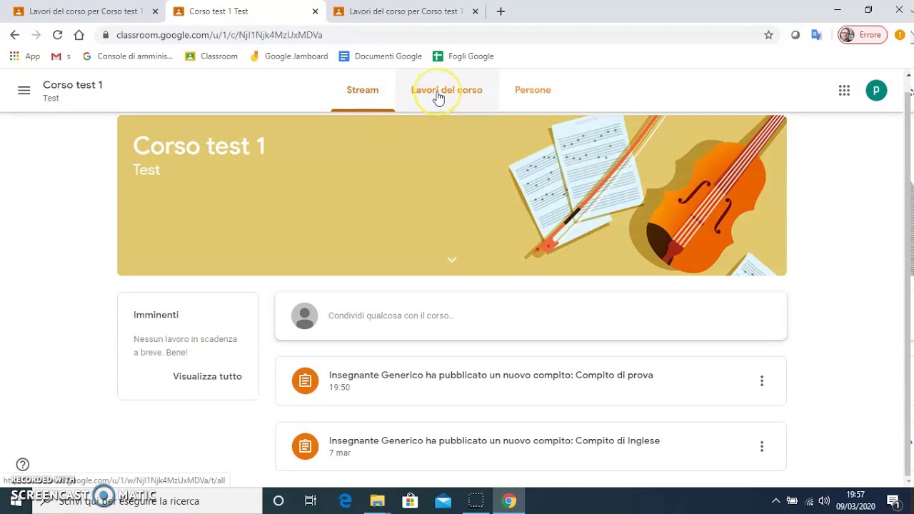 Assegnare, correggere, restituire compiti su classroom.