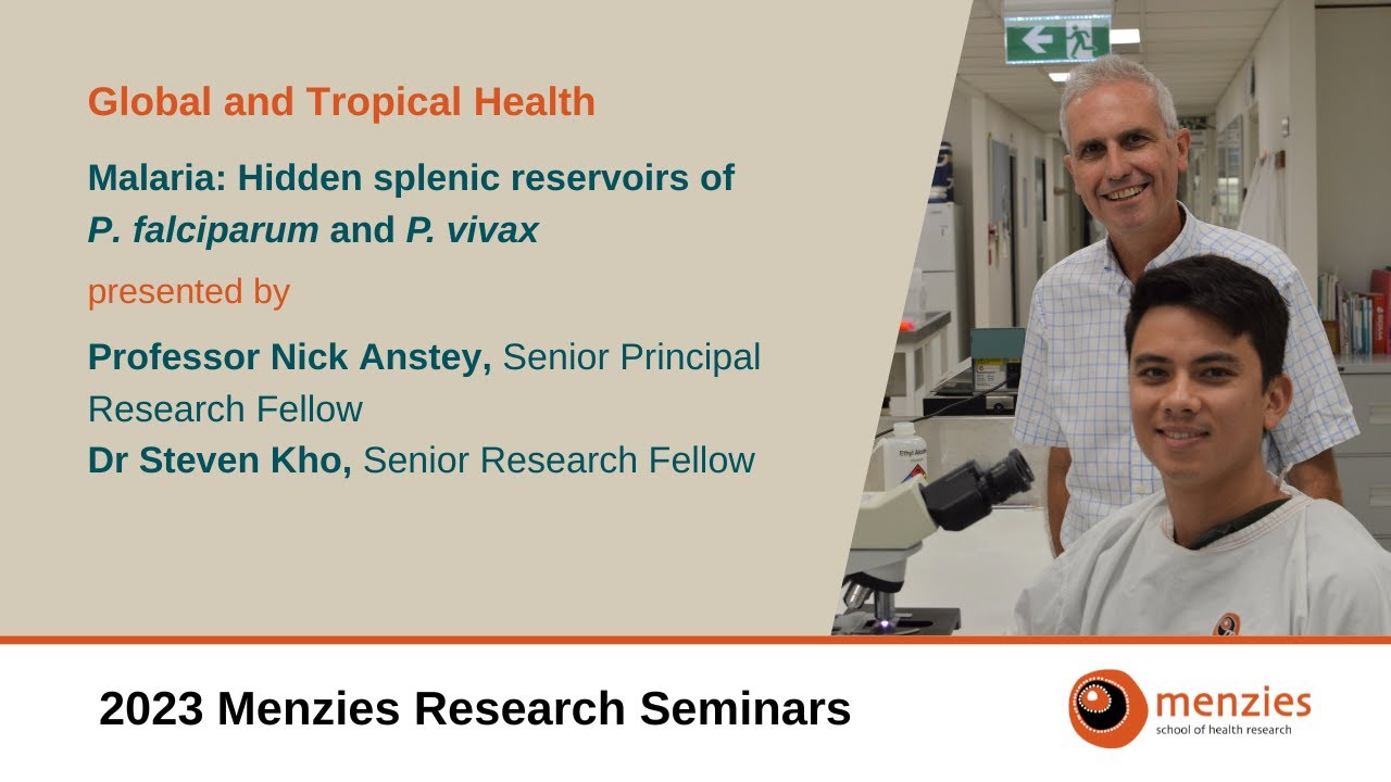 2023 Menzies Research Seminar - Malaria update with Professor Nick Anstey and Dr Steven Kho