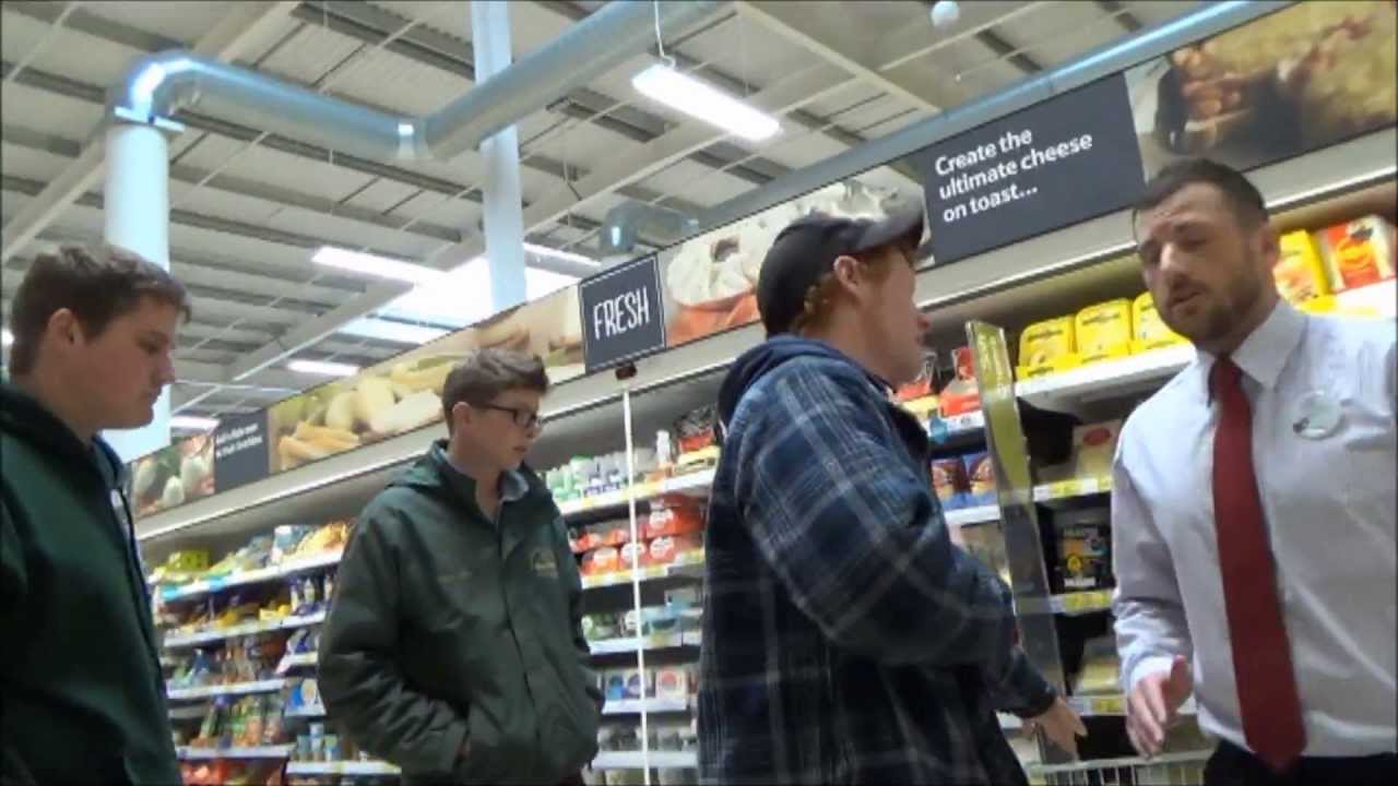 Farmer protest against imported supermarket cheese