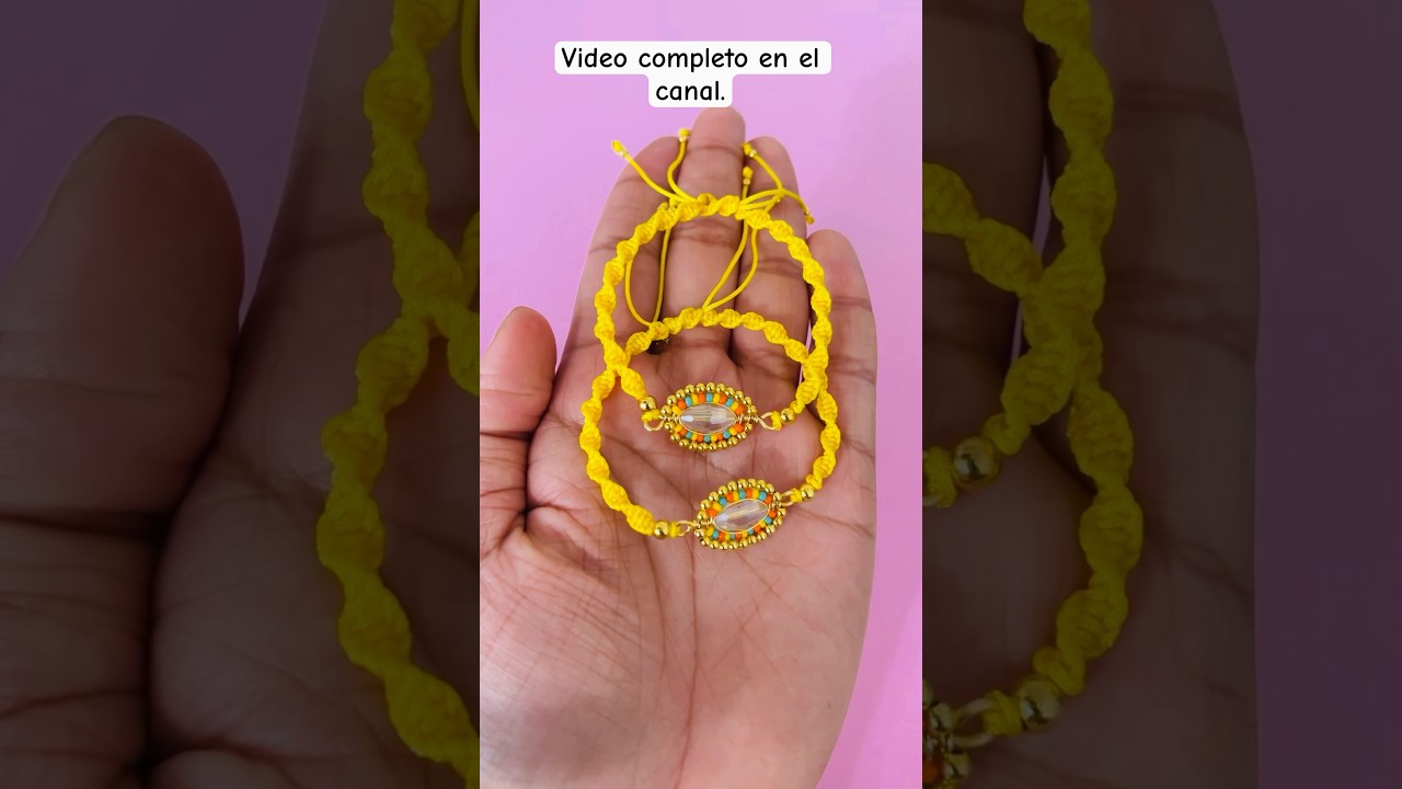 C&oacute;mo hacer pulseras de hilo // aprende hacer pulseras #diy #bisuteria #pulseradehilo #pulsera