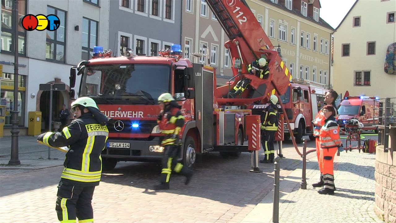 Brand im Mittweidaer Stadtzentrum