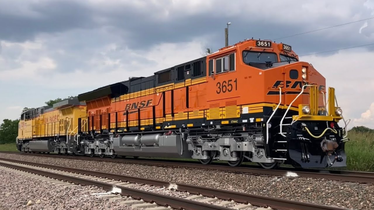 BNSF #3651 (New ET44AC) on the Test Track (June 7, 2023)