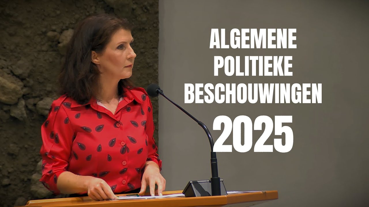 Esther Ouwehand tijdens de Algemene Politieke Beschouwingen 2025