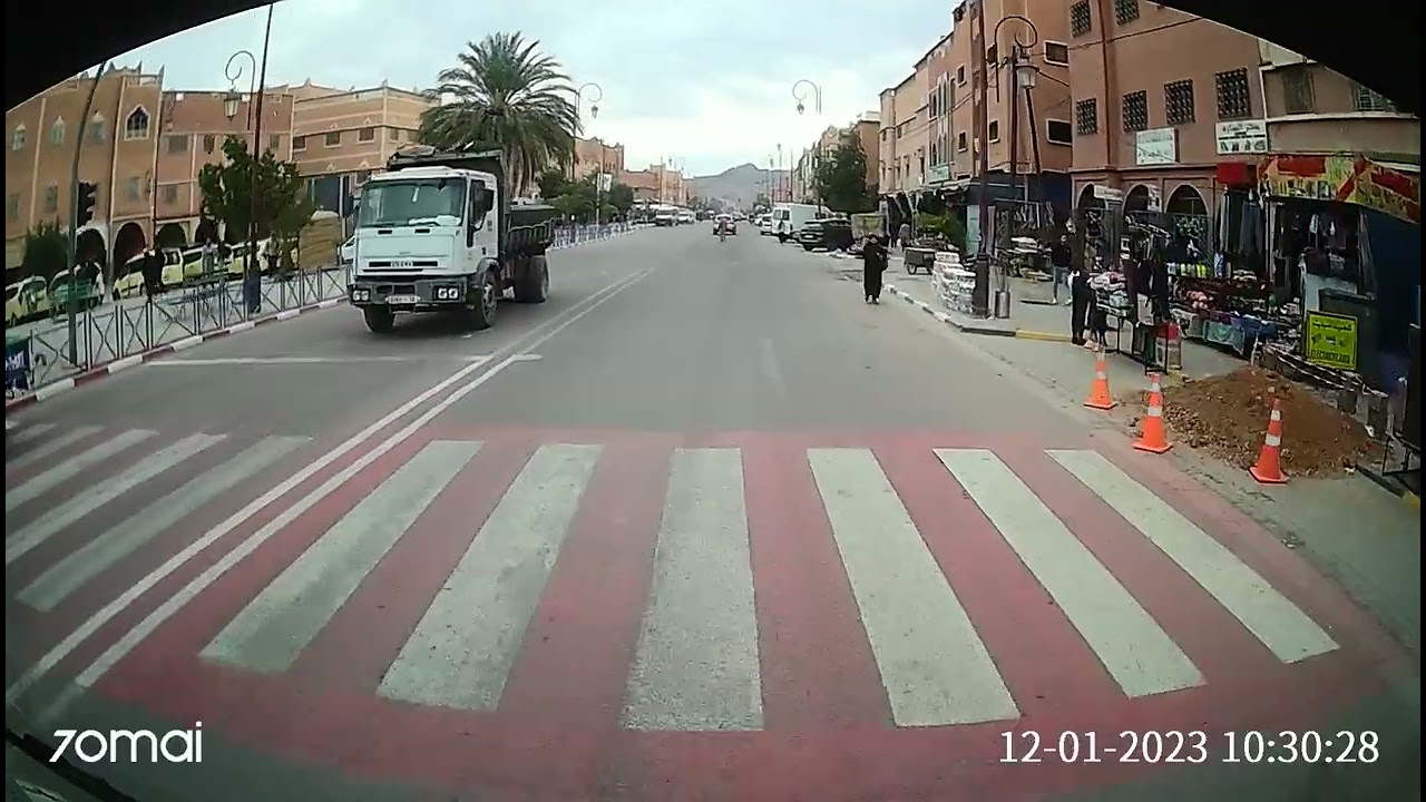 Driving through Agdz,  Morocco 12 January 2023