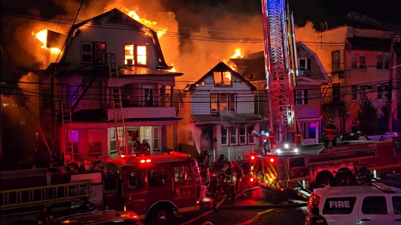 🔥🔥FULL VIDEO UNCUT OF MAJOR FIRE INVOLVING 4 BUILDINGS 🔥🔥🔥 Newark Nj 3-2-25