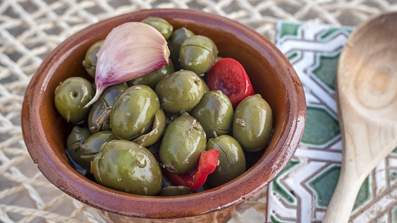 Cómo hacer ACEITUNAS ALIÑADAS paso a paso 🍈