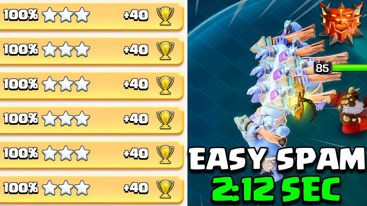 This Thrower Army Spam is Easy 3 Star for Legend League 🏆 - Best TH18 Attack Strategy Clash of Clans