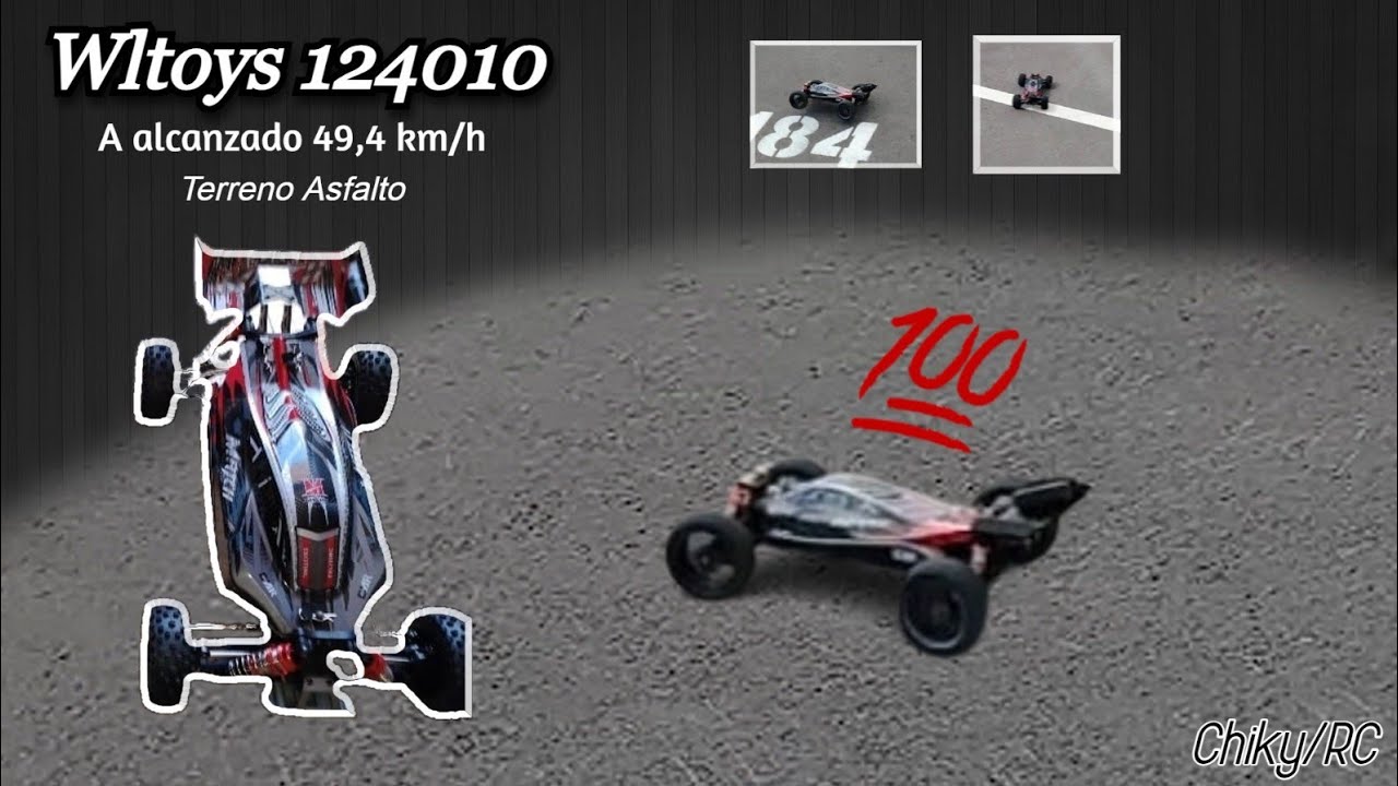 PRUEBA DE VELOCIDAD Wltoys 124010 👍 Chiky/Rc