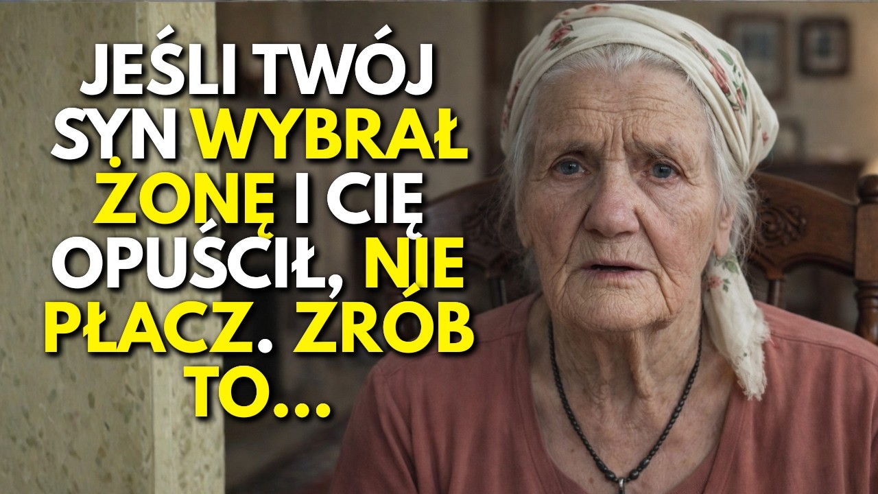 Mam 83 Lata. Jeśli Twój Syn Wybrał Żonę i Cię Opuścił, nie Płacz. Zrób TO...