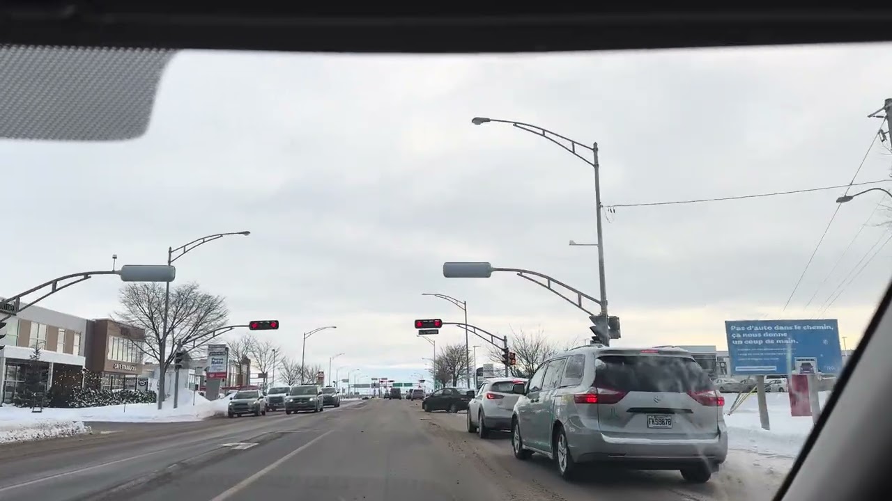 Streets of quebec in winter, canada