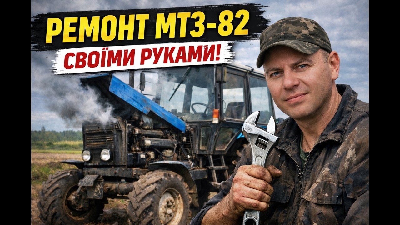 ⚡Простий, але впертий😎 — 💲ремонт💲 МТЗ-82.1🚜