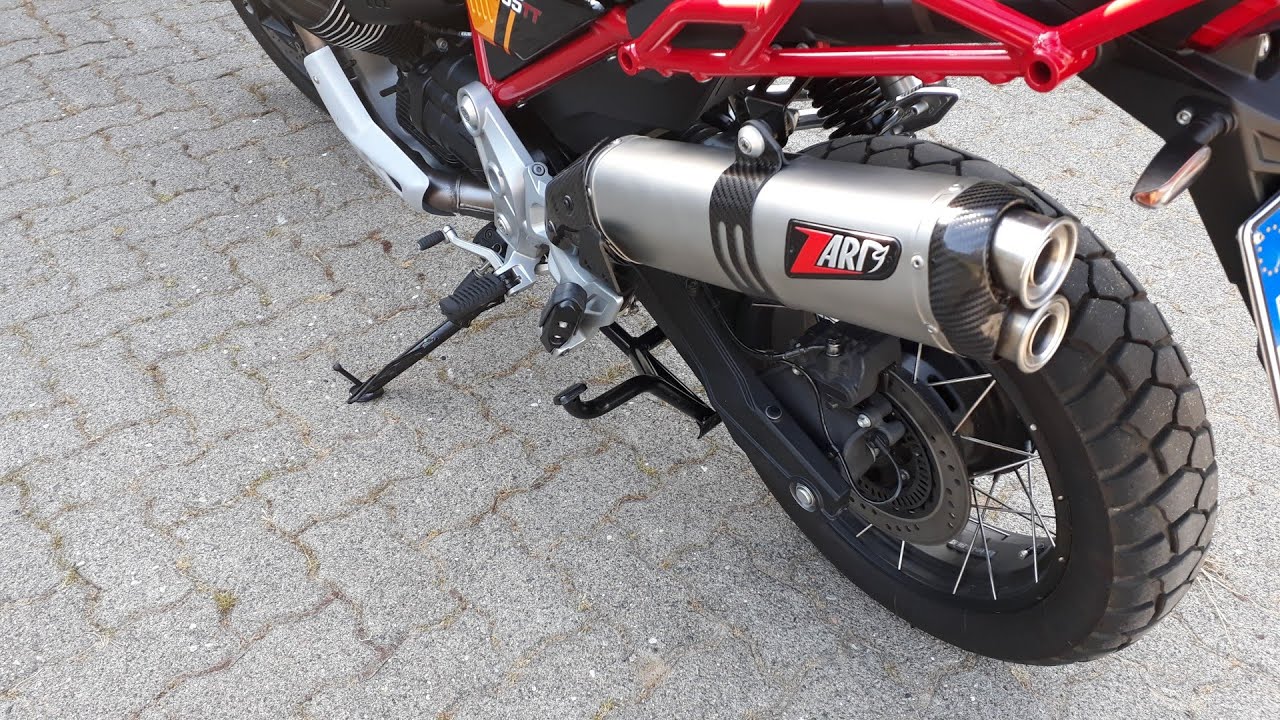 Moto Guzzi V85 TT (E5 Type) with ZARD Slip-On Silencer
