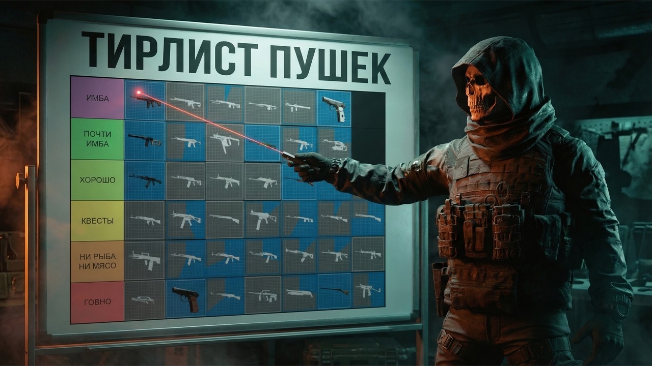 Тирлист всего оружия в Active Matter Какую пушку выбрать?