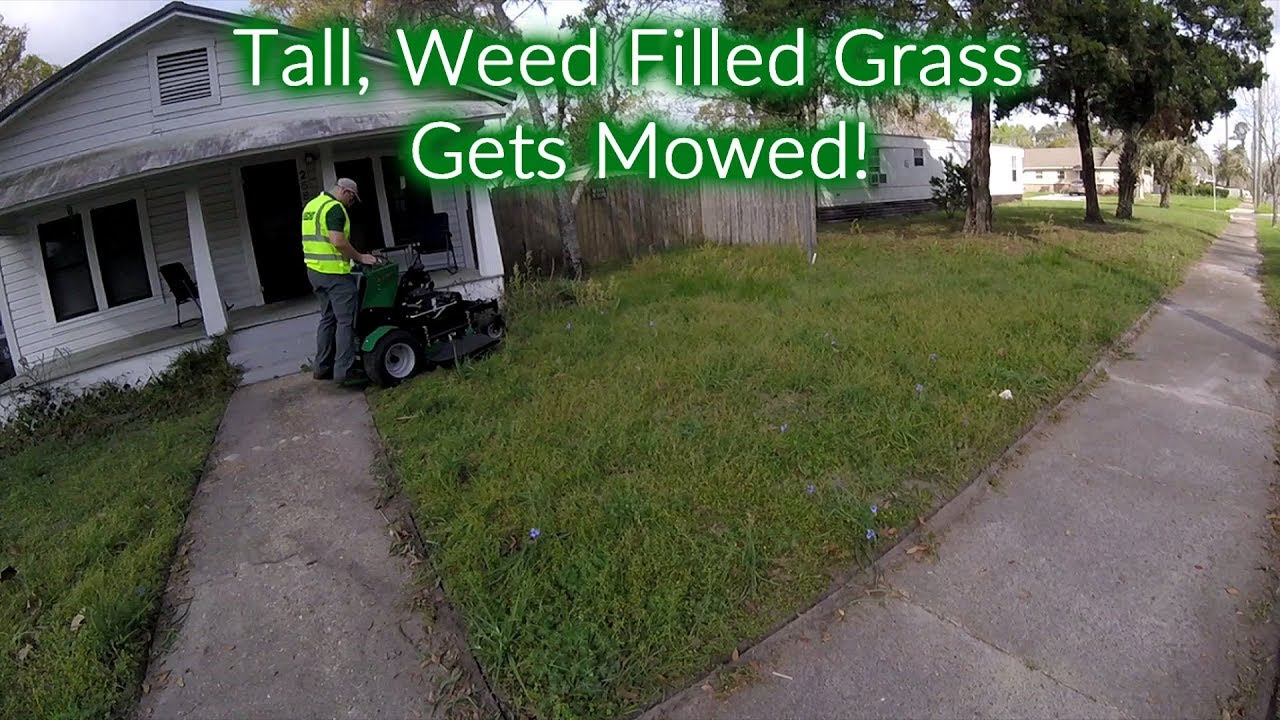 Tall Weeds, High Grass, & Sandy Yard Given Royal Treatment - Real Time, Raw Audio