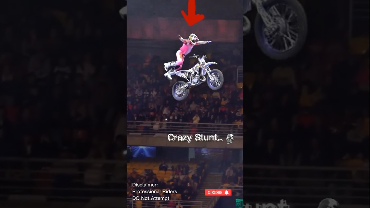 Motorcycle jumps that defy gravity 🏍️💀 #FMX #extremesports #bikelife