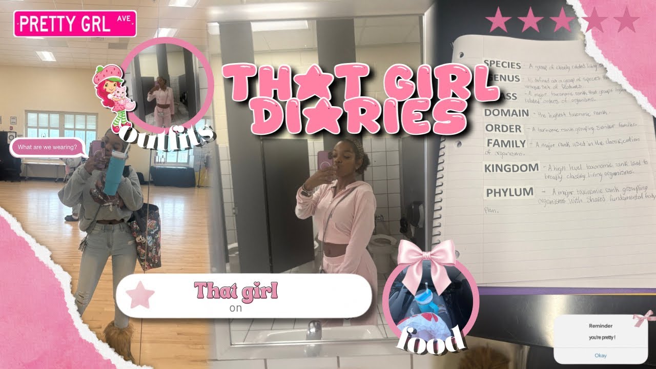 THAT GIRL DIARIES 002 🫧🎀💋l back from break, food, friends, my boo, classes