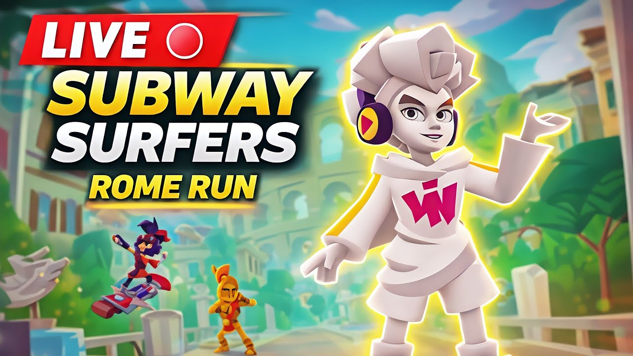 12K Coins Target Live Playing Subway Surfer Rome  #subscribe #subwaysurfs #subwaysurferslive #shorts
