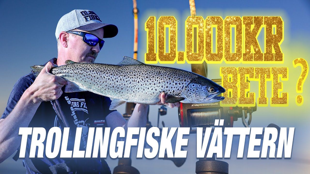 Trollingfiske på Vättern, Fiskar med ett bete för 10.000kr!