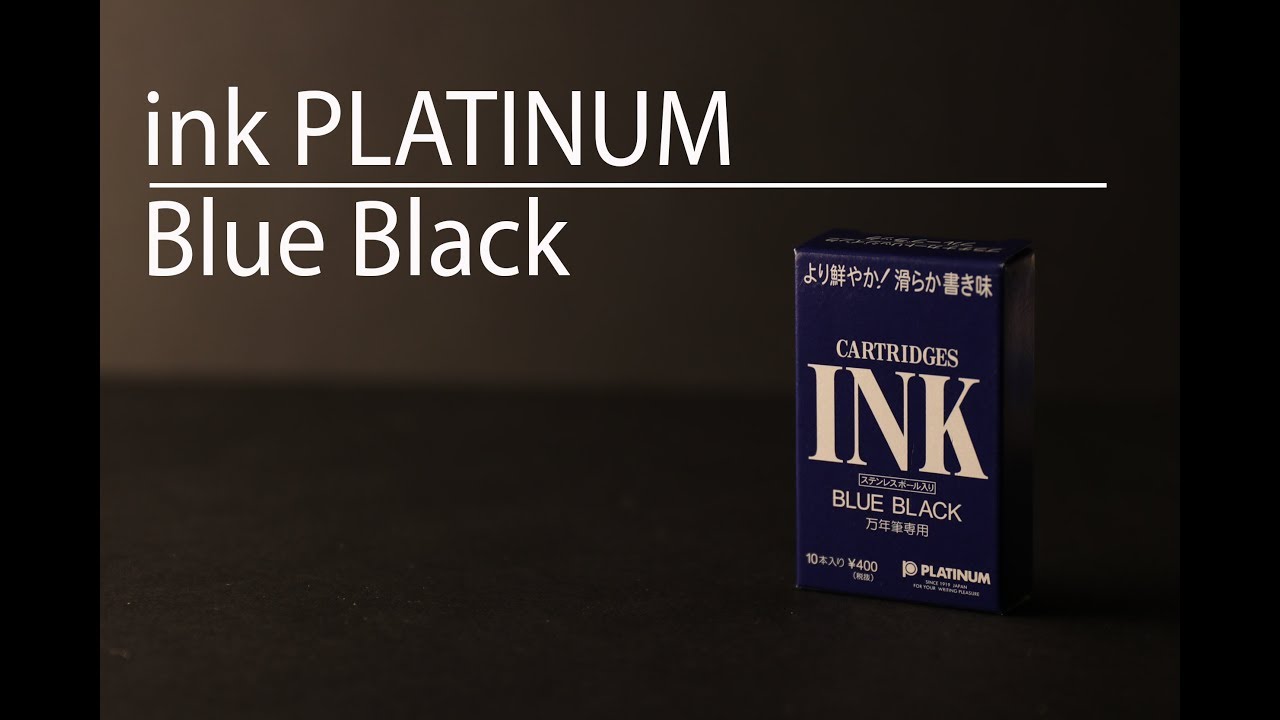 Inchiostro Platinum Blue Black - ink test review