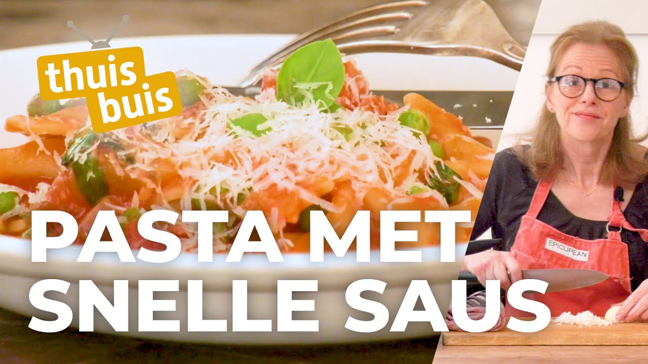 Snel pasta maken met tomatensaus | ThuisKoken