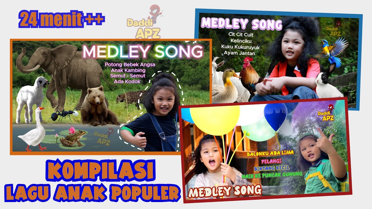 Lagu Populer Ada Kodok Rekotok - Anak Kambing - Balonku Dan Lainnya | Kompilasi Lagu Anak Populer