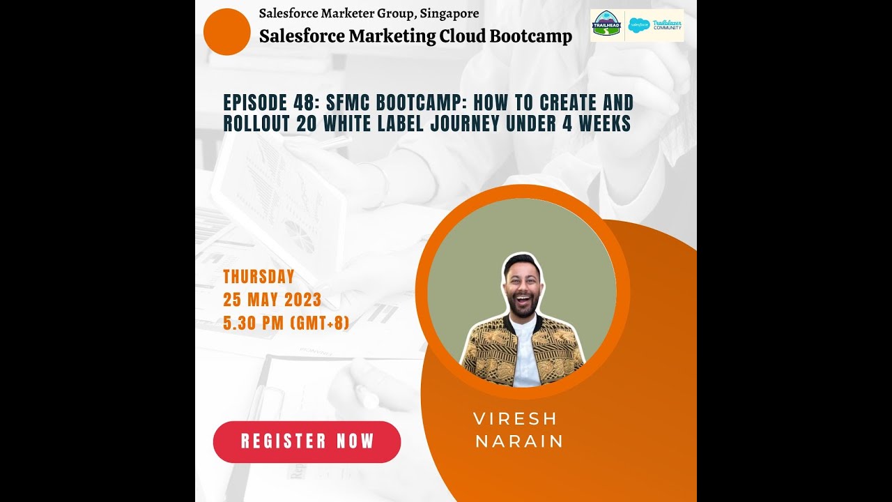 Episode 48: SFMC Bootcamp: How to create and rollout 20 white label journey under 4 weeks