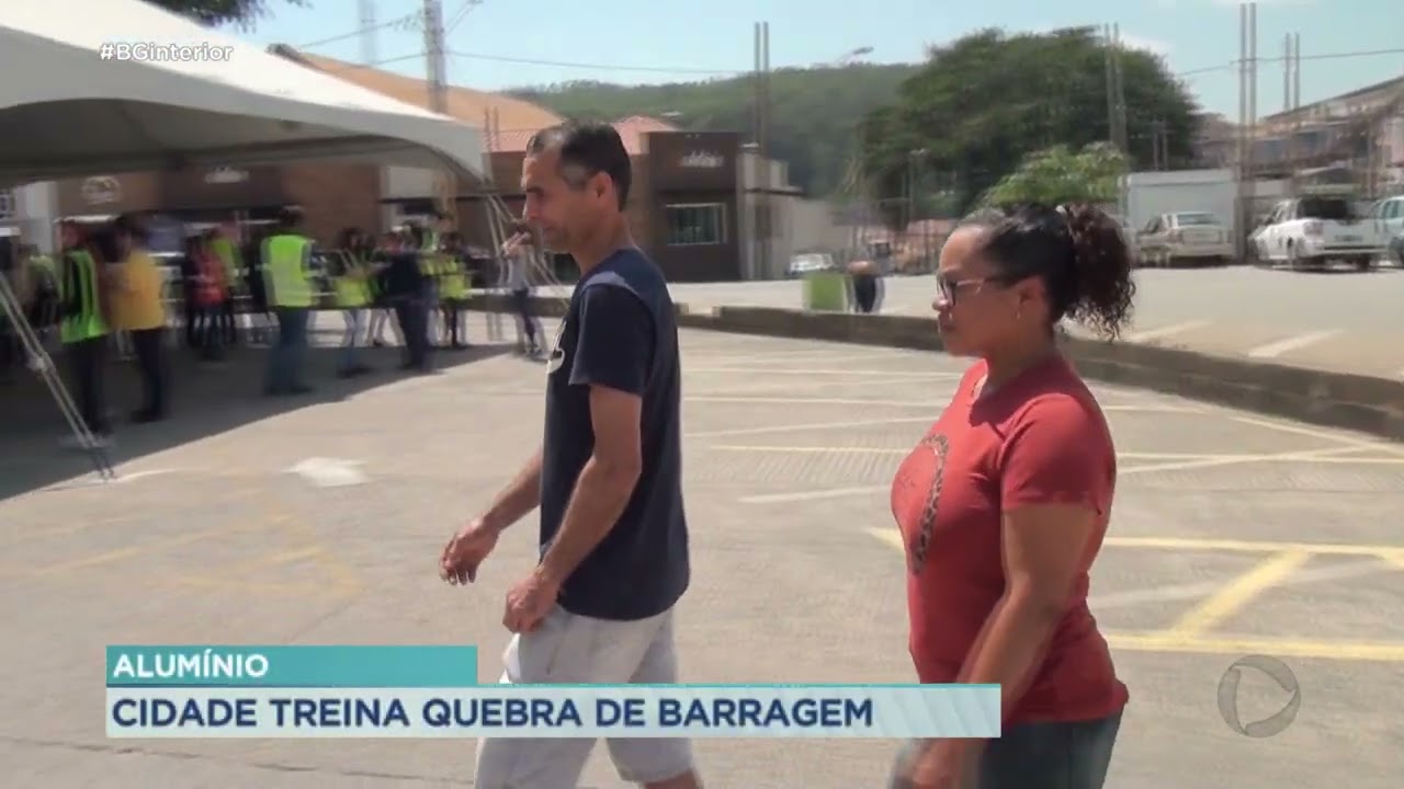 Alumínio treina quebra de barragem