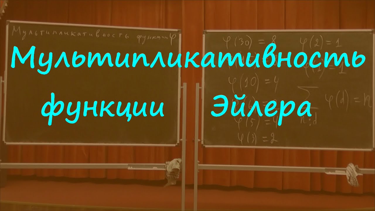 233 Мультипликативность функции Эйлера