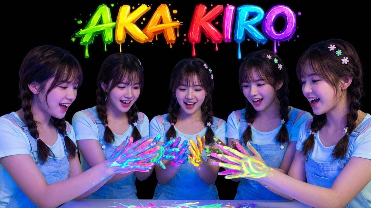 AKA! KIRO! SHIRO! AO! I Level 1-5 Color Mixing Viral Trend!