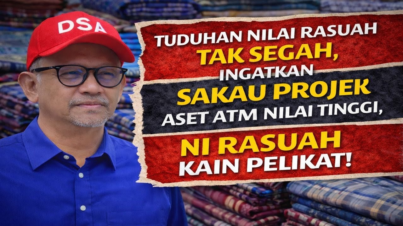 Tuduhan nilai Rasuah tak segah, ingatkan sakau projek aset ATM nilai tinggi, ni rasuah kain pelikat 