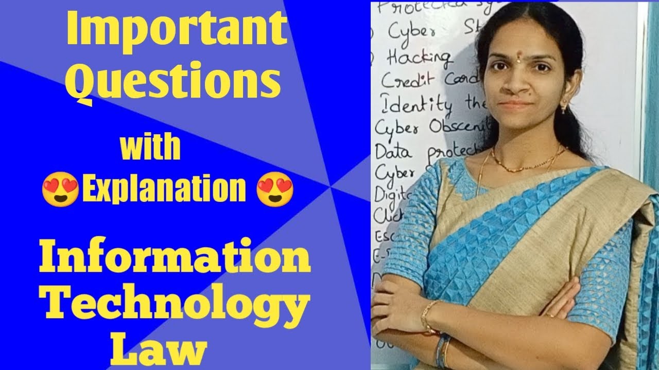 Important Questions --Information Technology Law