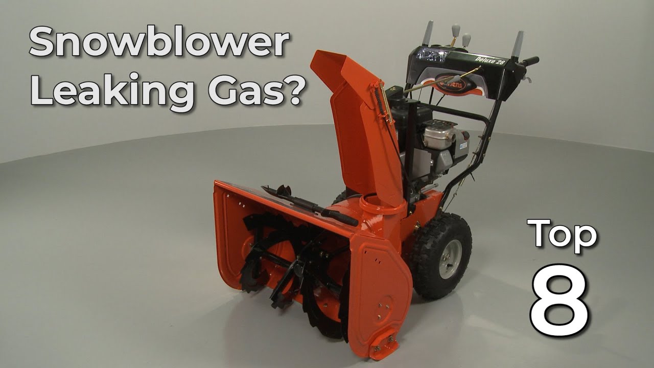 Snowblower Leaking Gas? — Snowblower Troubleshooting