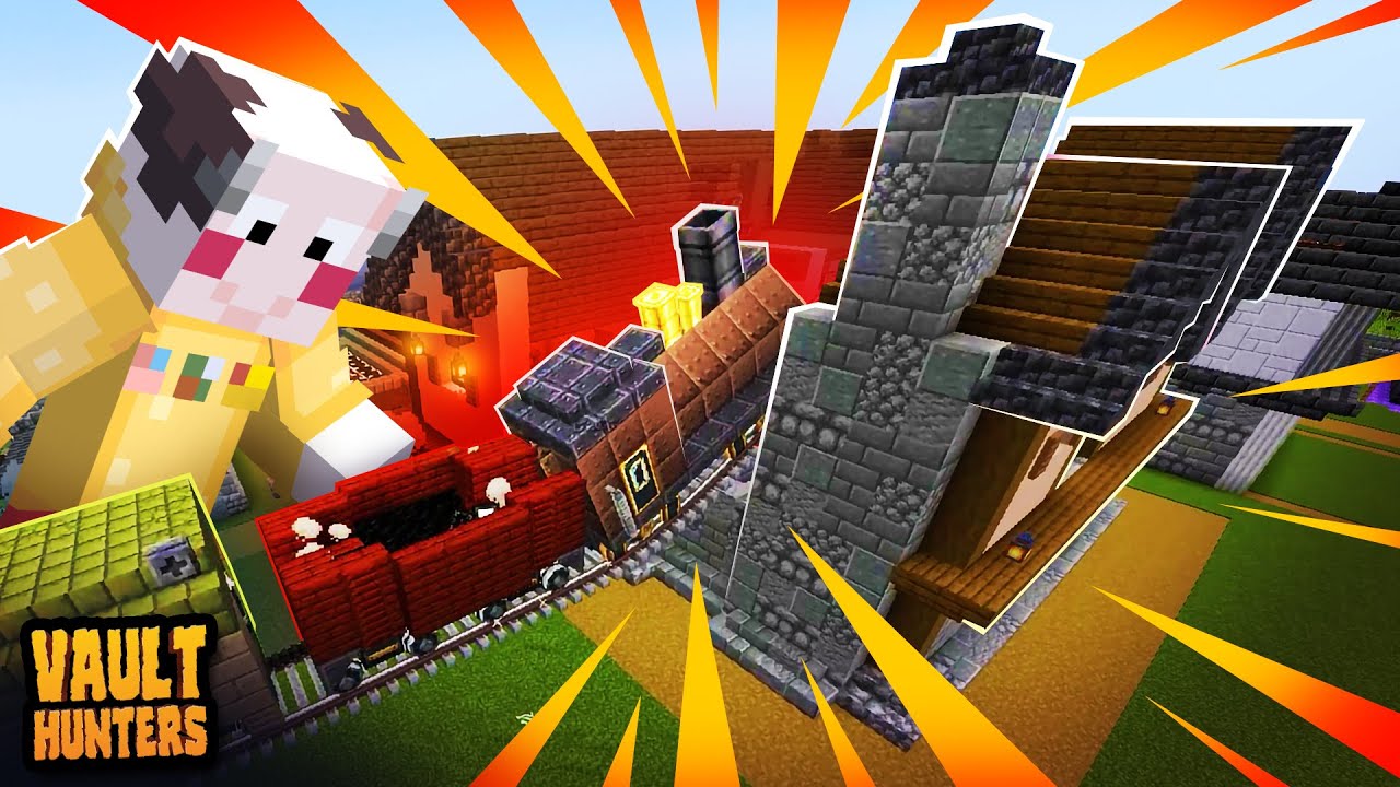 We Drove a Train through Mark's Tavern - MINECRAFT VAULT HUNTERS 2 SMP #91