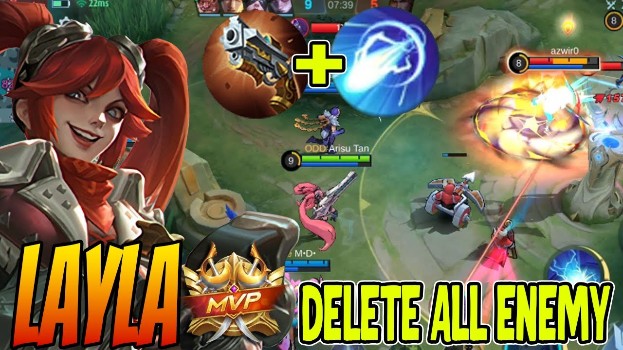LAYLA ONE HIT BUILD AGGRESSIVE MARKSMAN MODE - Layla Best Build 2023 ~ MLBB