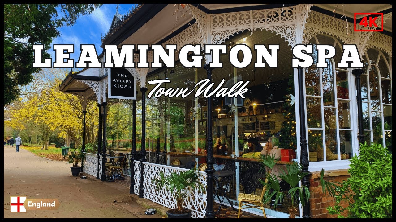Leamington Spa Town Walk -  4K Virtual Walking Tour - Christmas Market