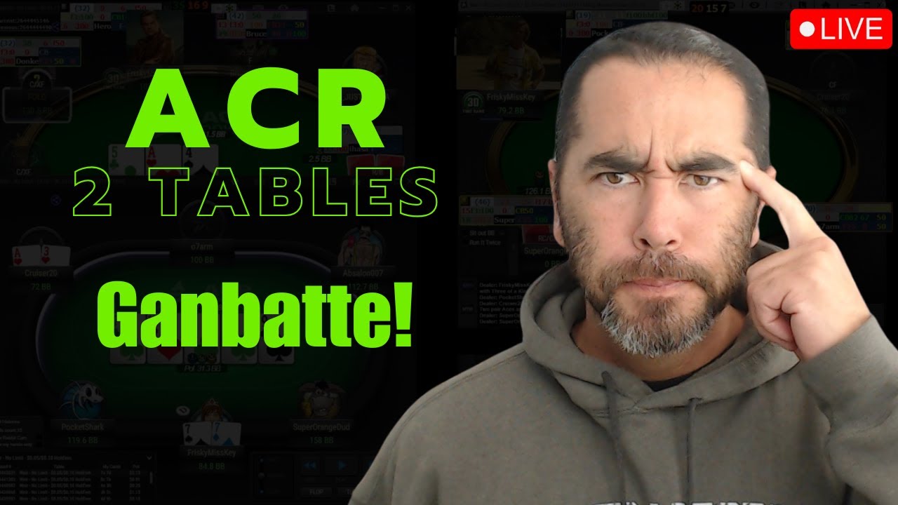 Ganbatte! Livestream Cash Game - Americas Cardroom 2 Tables
