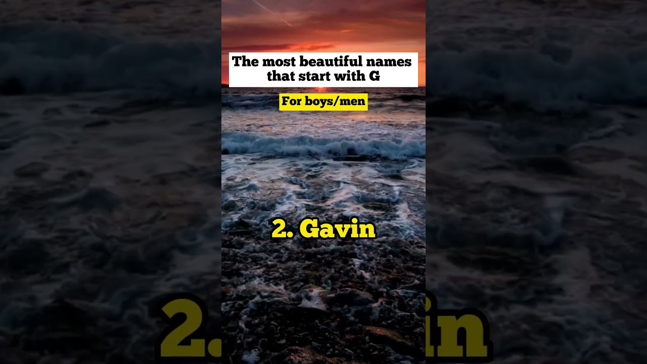 The most beautiful names that start with G for boys/men...#shorts