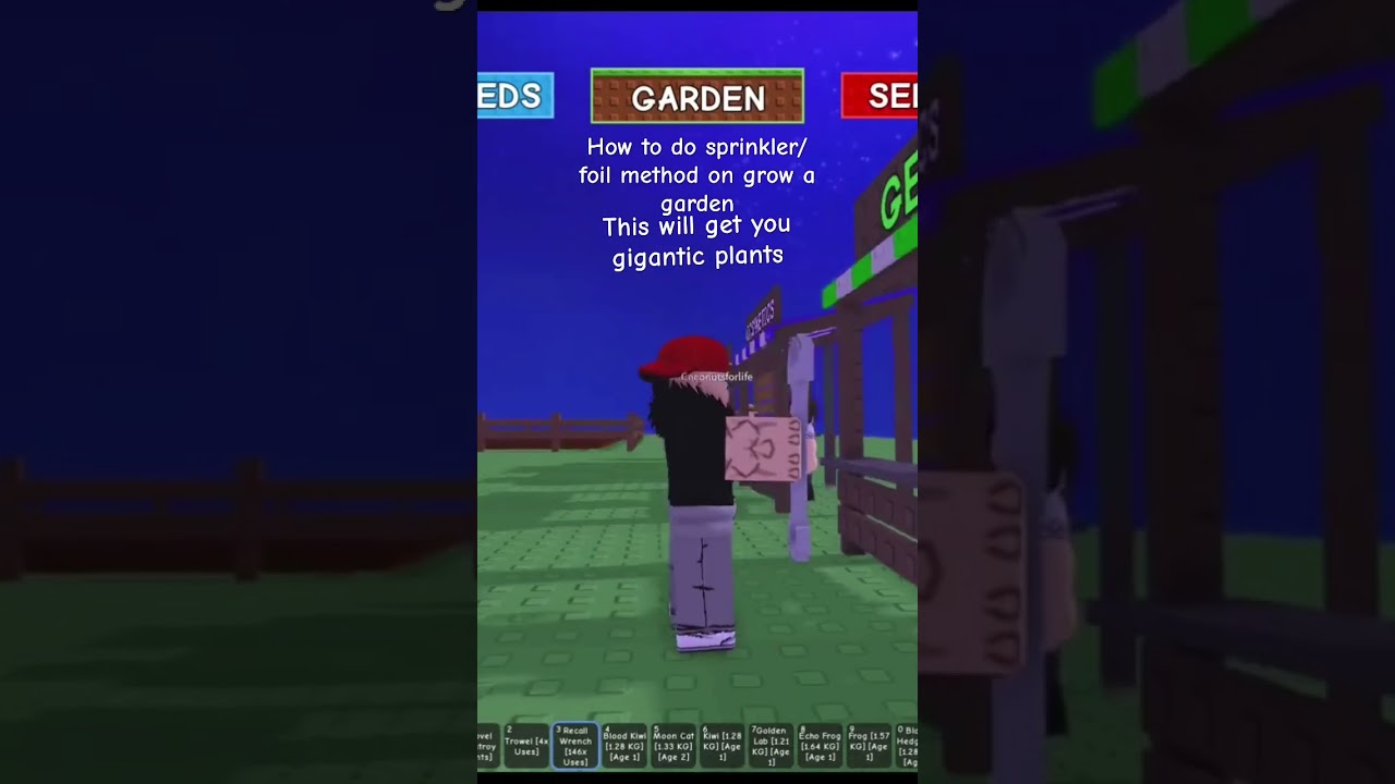 How to get big plants in grow a garden #roblox #growagarden #robloxmemes