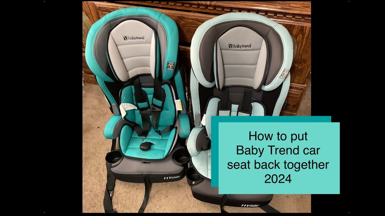Baby Trend Hybrid 3 in 1 car seat cover assembly after washing