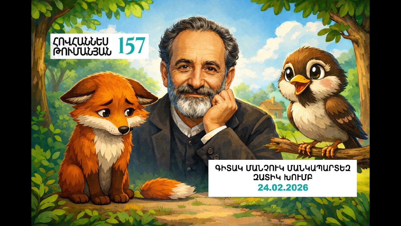 Հ. Թումանյան 157 | Պոչատ աղվեսը / Ծիտը ներկայացում | Զատիկ խումբ 24.02.2026