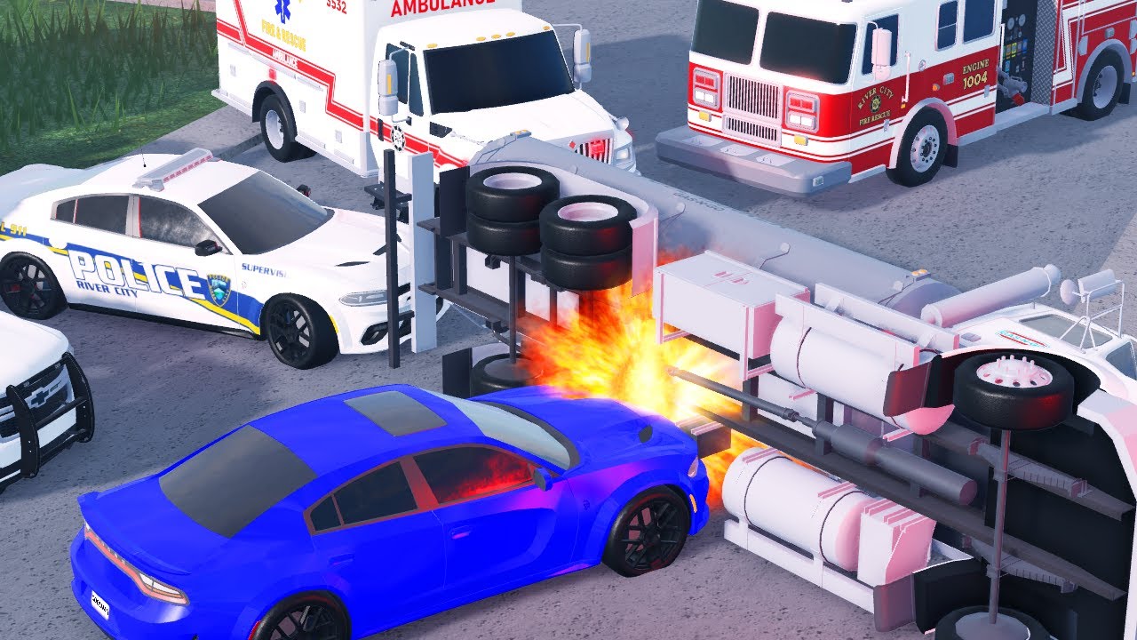 GAS TANKER ACCIDENT CAUSES EXPLOSION! [ERLC Liberty County]