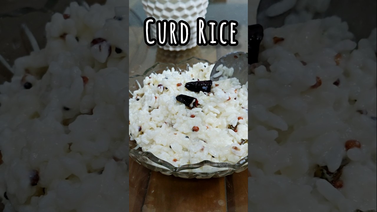 Simple Curd Rice🍚😋......#curdrice #southindianfood #keralafood #recipe #youtube #shorts